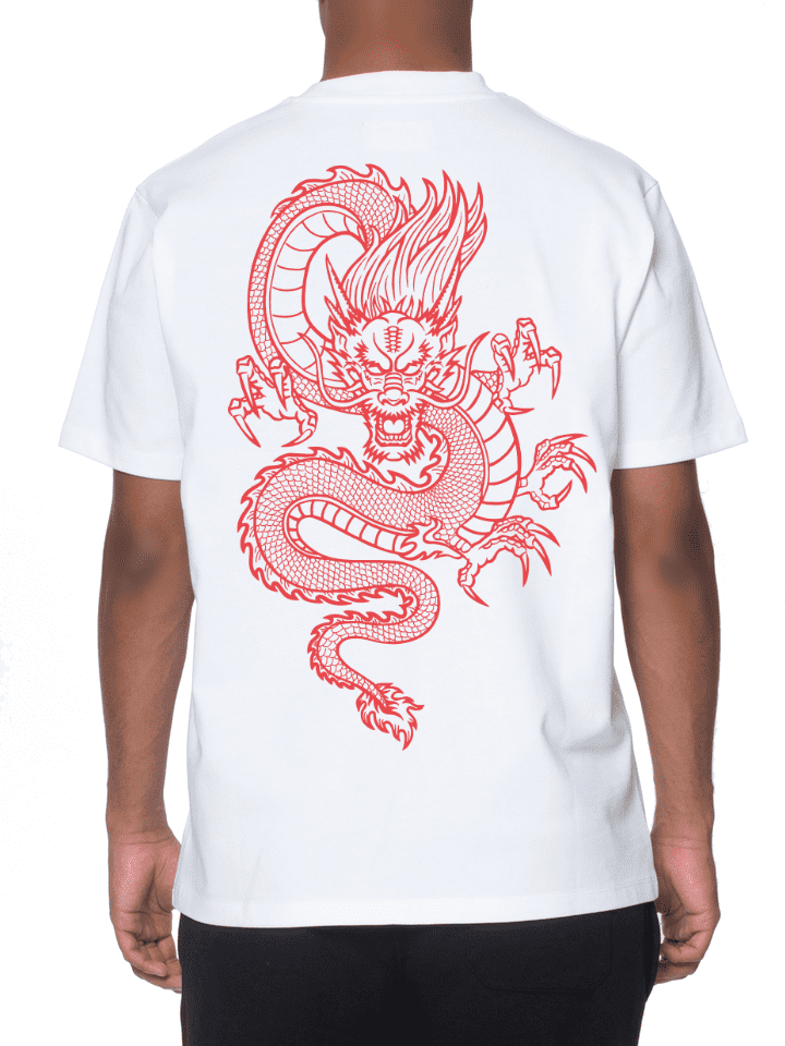 T-Shirt White "DRAGON"