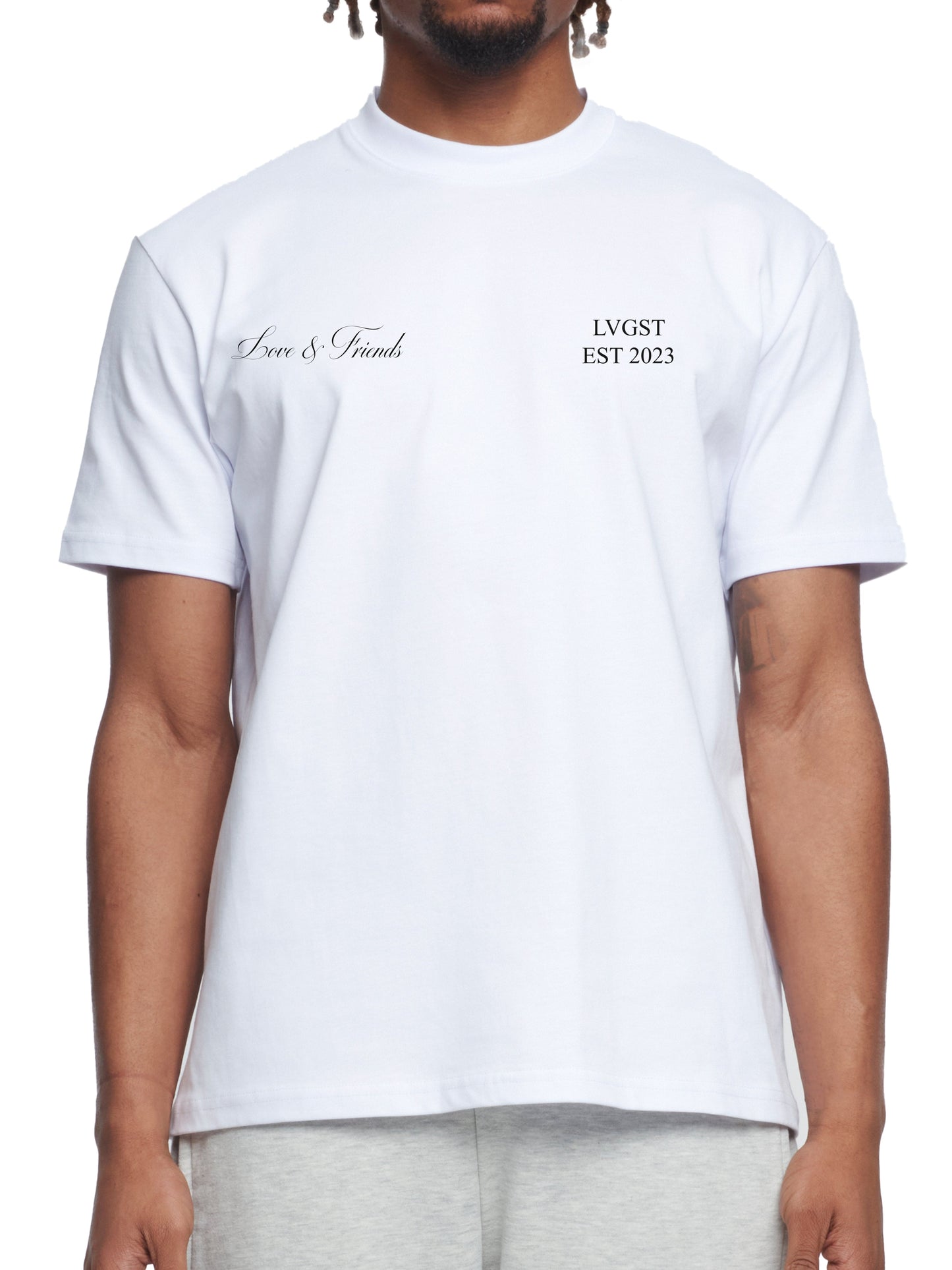 T-Shirt White Básica "Love & Friends"