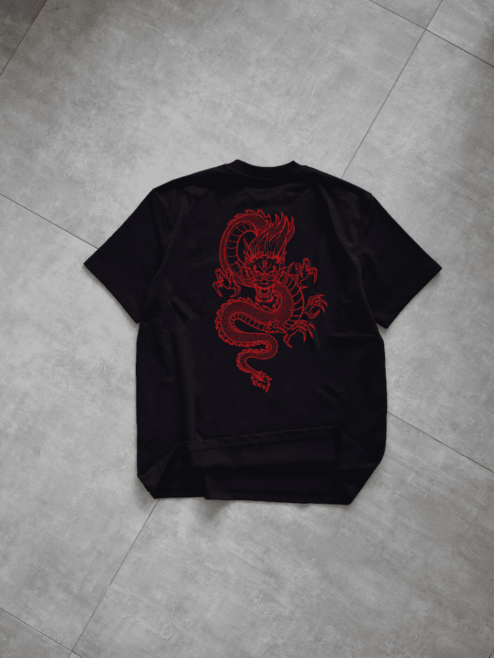 T-Shirt Black "DRAGON"