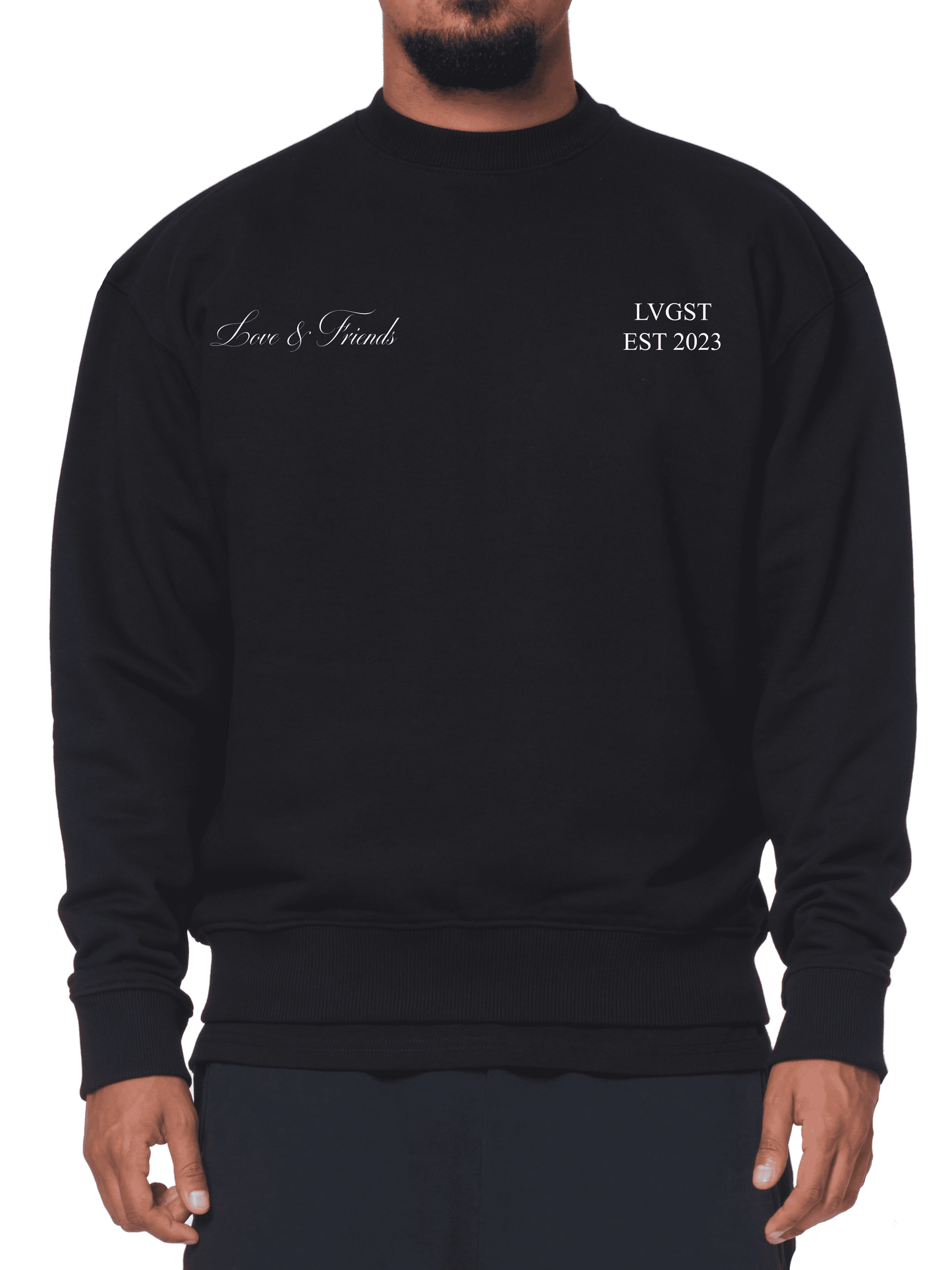 Sweater Black "Love & Friends"