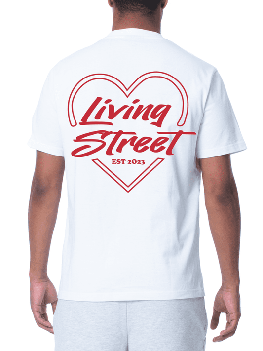 T-shirt White "RED HEART"
