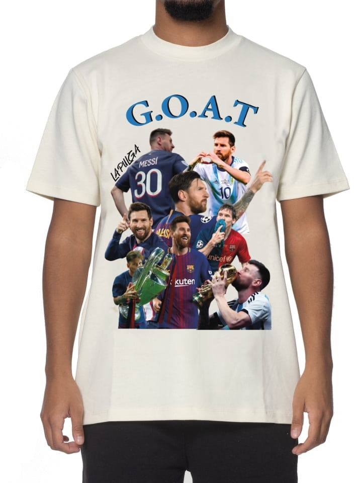 T-Shirt Beige "Lionel Messi"