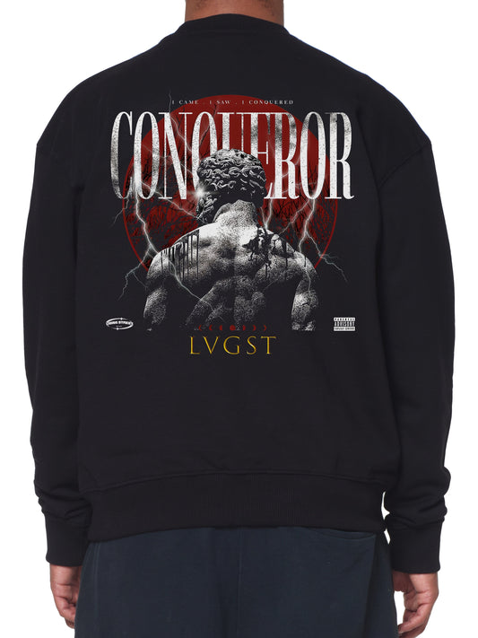 Sweater Black "CONQUEROR"