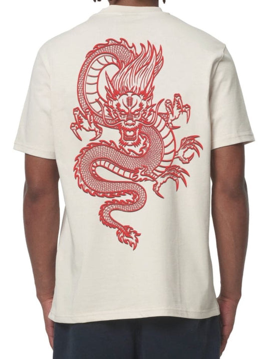 T-Shirt Beige "DRAGON"