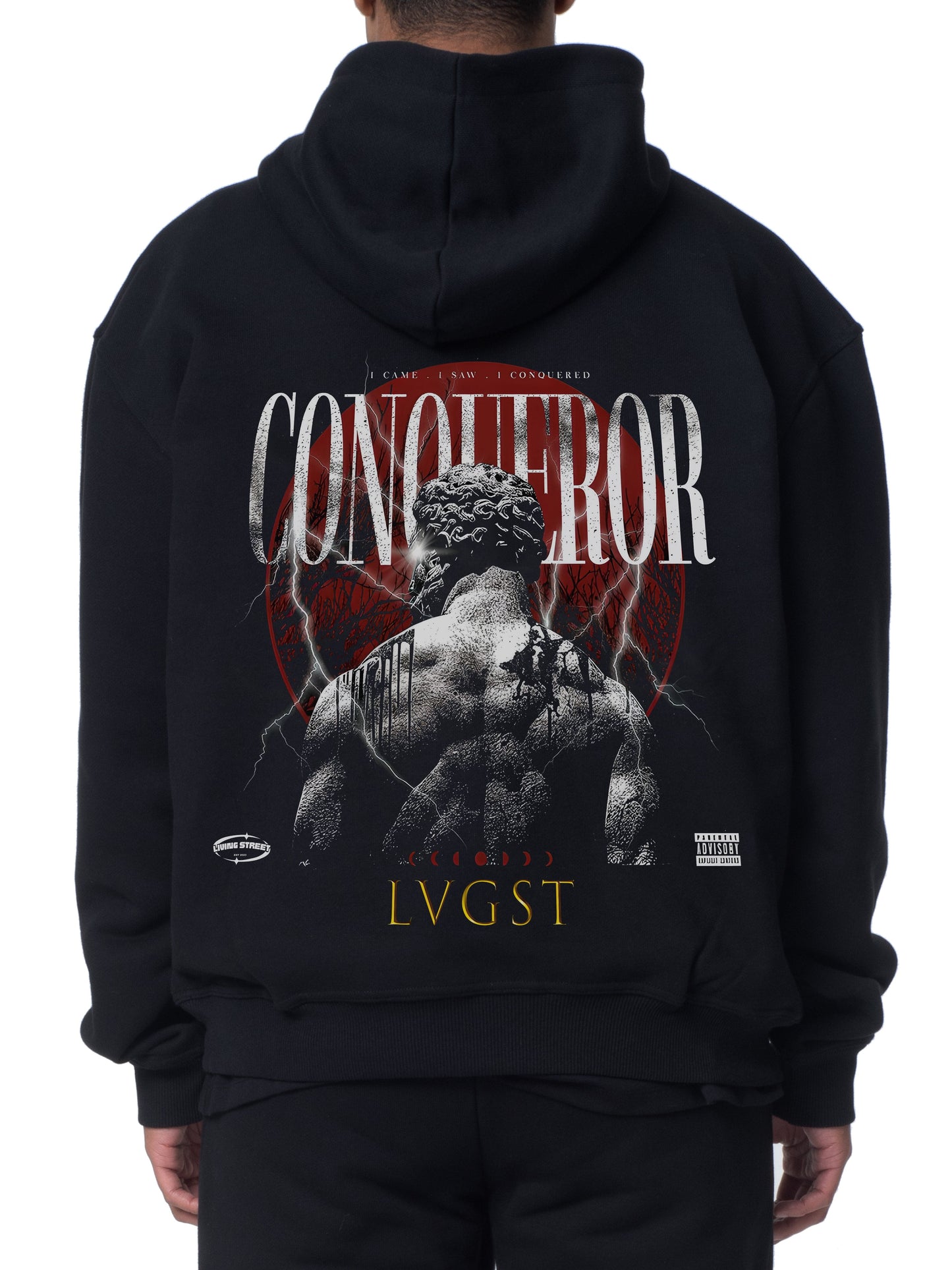 Hoodie Black "CONQUEROR"