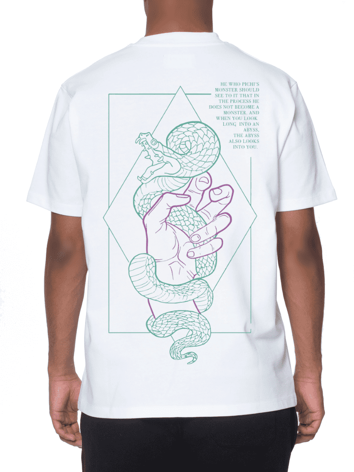 T-Shirt White "SNAKE"