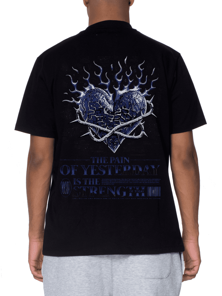 T-Shirt Black "THE PAIN OF YESTERDAY"